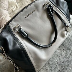 Michael Kors Two-Tone Black and Gray Satchel